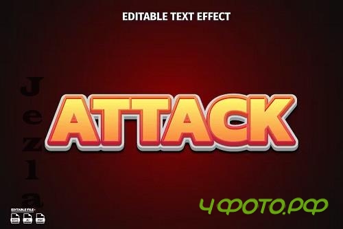 Attack Text Effect - BRBYN2Z