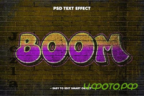 Graffiti Boom Spray Text Effect - X7KCLNH