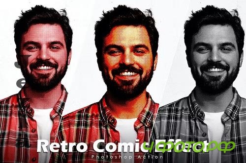 Retro Comic Effect - Photoshop Action - UST45SU
