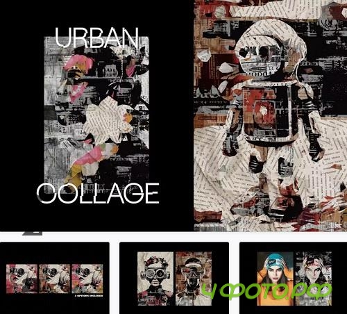 Urban Wall Photo Collage Creator - 91646596