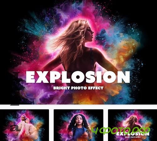 Holi Explosion Photo Effect - 91658567 - 29H3ZYY