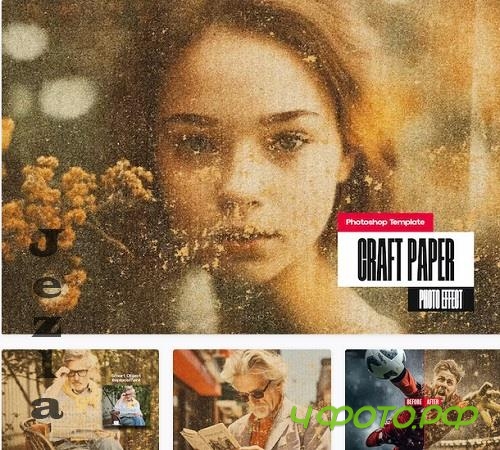 Craft Paper Photo Effect - 4NNP5JY