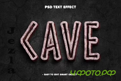 Cave Text Effect Layer Style Psd - QFRGLBE