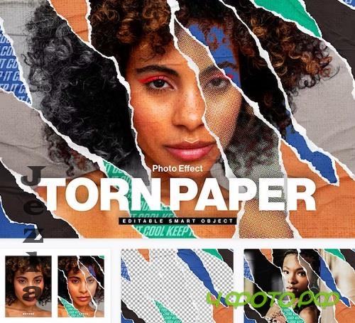 Torn Paper Mockup Template - PCGQ6SW