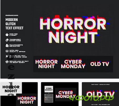 Modern Glitch Text Effect - HNRKPLH Modern Glitch Text Effect - HNRKPLH