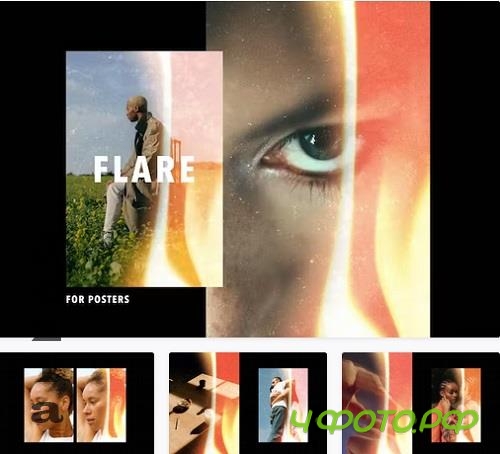 Light Leak Flare Film Poster Frame - 91720530 Light Leak Flare Film Poster Frame - 91720530