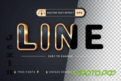 Dark Gold - Editable Text Effect - 13465653