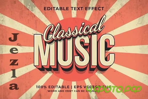 Classical Music 3d Vector Editable Text effect - BPZTCTX Classical Music 3d Vector Editable Text effect - BPZTCTX