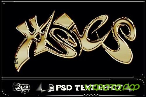 New Year Gold Text Effect - F4SPFPG