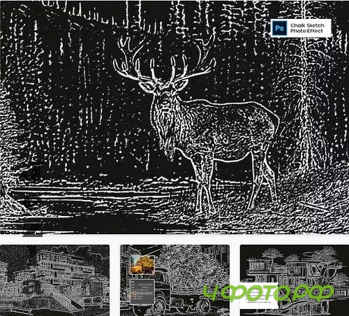 Chalk Sketch Photo Effect - AV6FSEF