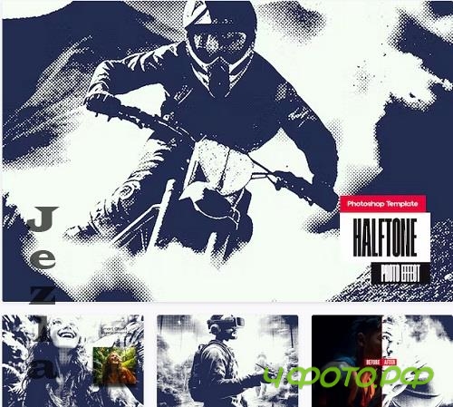 Halftone Photo Effect - WDVC85K