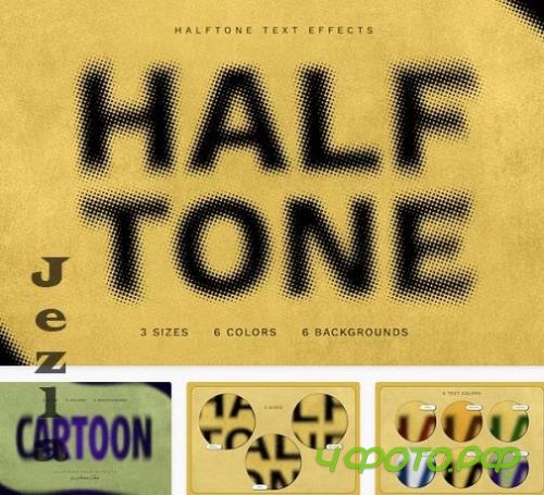 Halftone Text Effect - 91905788