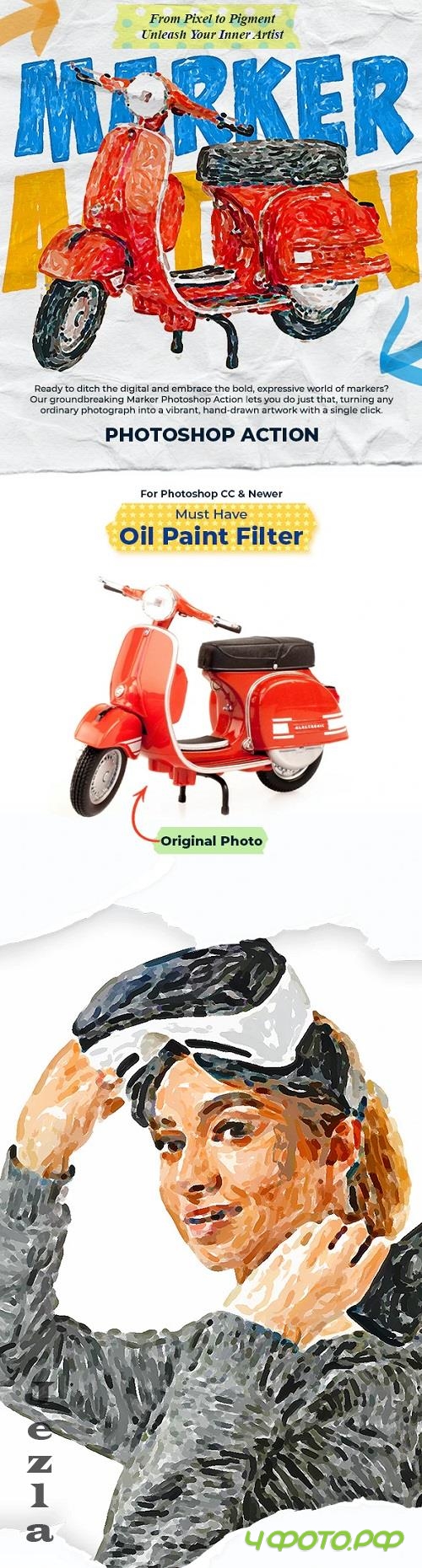 Marker Photoshop Action - 49993441