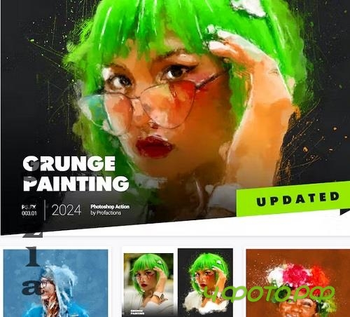 Grunge Painting Photoshop Action - ZWHHKU6 Grunge Painting Photoshop Action - ZWHHKU6