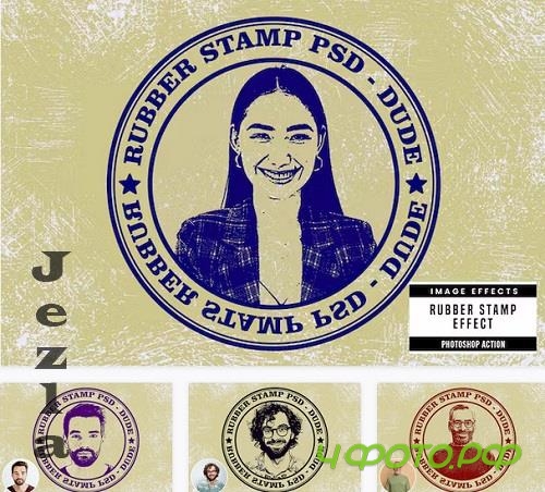 Rubber Stamp Photo Effect - KM68UU Rubber Stamp Photo Effect - KM68UU