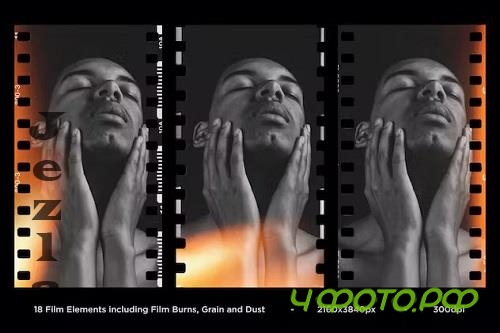 16mm Film Elements Overlays - CVT6S2G