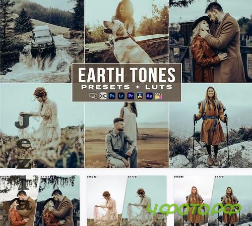 Earth Tones Video Luts Presets Mobile & Desctop - J6BN27A