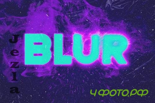 Blur Text Effect - H4XT5JB