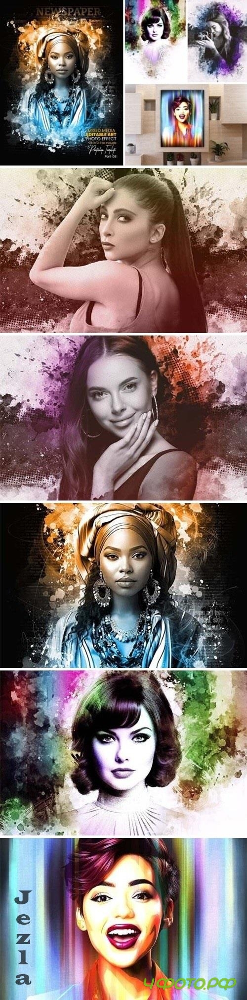 Creative Mixed Art Photo Effect - 91892803 Creative Mixed Art Photo Effect - 91892803