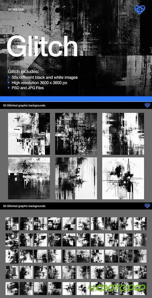 Glitched - 50 Black & White Textures - 91952577 Glitched - 50 Black & White Textures - 91952577