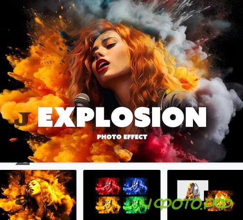 Cinematic Explosion Photo Effect - 91720572 Cinematic Explosion Photo Effect - 91720572