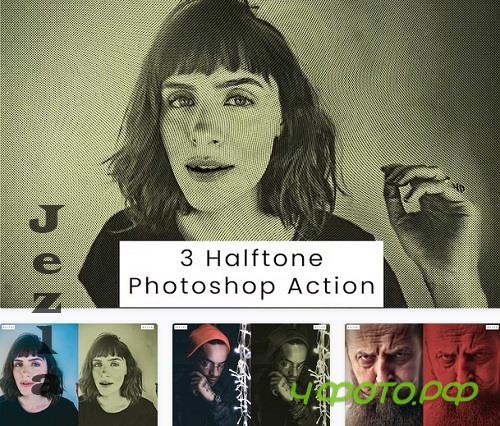 3 Halftone Photoshop Action - 8HVDGKB