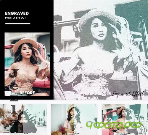 Engraved Photo Effect - PGSY3AT Engraved Photo Effect - PGSY3AT