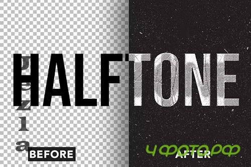 Halftone Text Effect - K9GXAX6
