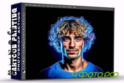 Cartoon Painting Photoshop Action - 92004577 Cartoon Painting Photoshop Action - 92004577