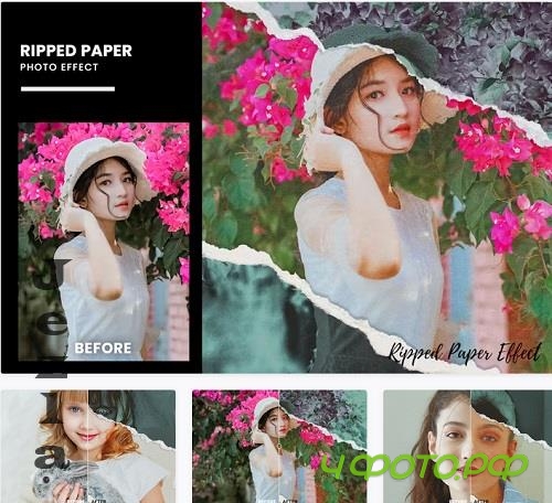 Ripped Paper Photo Effect - 394RSHF