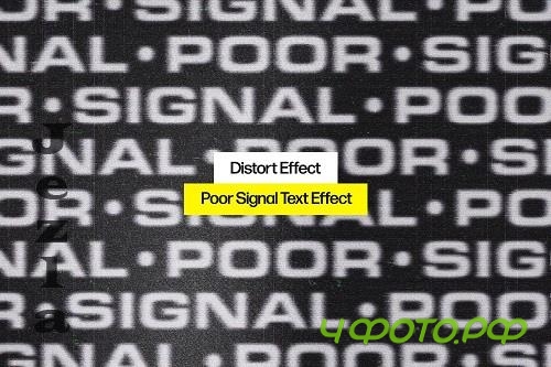 Poor Signal Text Effect - 91978880
