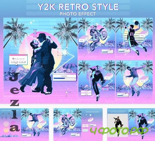 Y2K Retro Style Photo effect - TQVJ8PJ