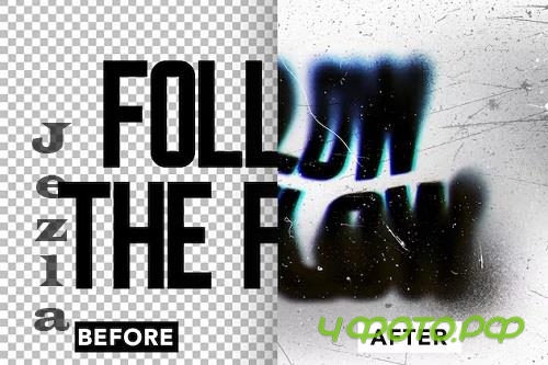 Grain Blur Text Effect - 9XTAXFR