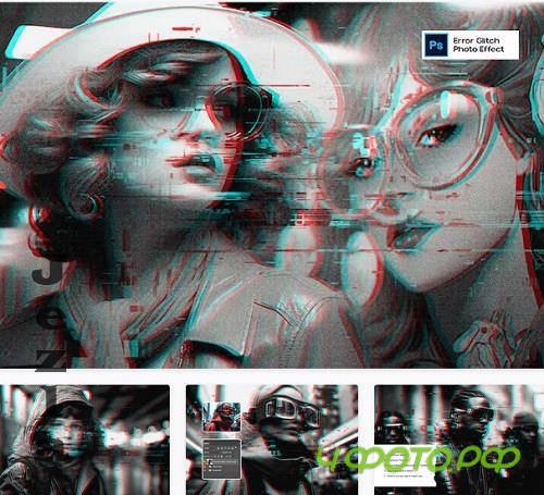 Error Glitch Photo Effect - 67FCKXS Error Glitch Photo Effect - 67FCKXS