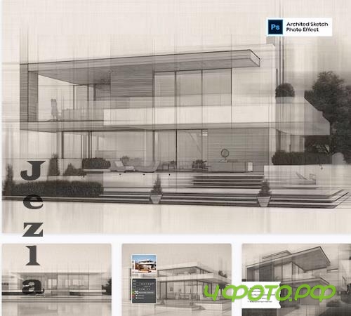 Archited Sketch Photo Effect - 86RAYY3