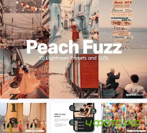 20 Peach Fuzz Lightroom Presets LUTs - 92172675