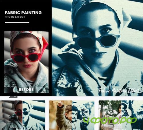 Fabric Painting Photo Effect - 9HGKTYF