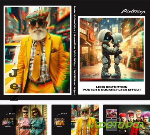 Lens Distortion Photo Square and Poster Effect - 9WJRZU8