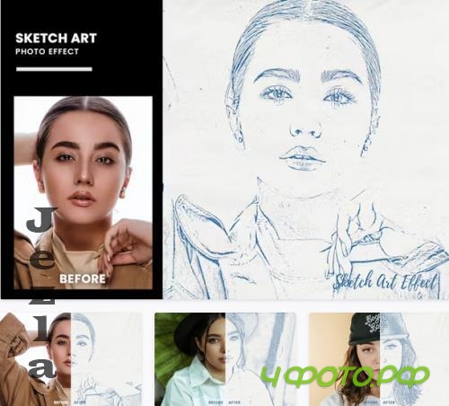 Sketch Art Photo Effect - PA5CJXW