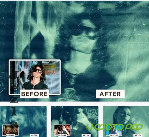 Green Motion Blur Photo Effect - M2HD36Z