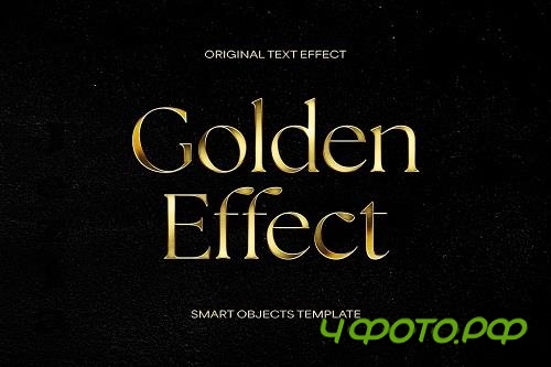 Gold Text Effect - 92058529