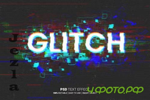 Glitch Editable Text Effect - VHT358Y
