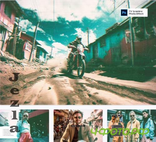 TV Scanline Photo Effect - KTSBQFW TV Scanline Photo Effect - KTSBQFW