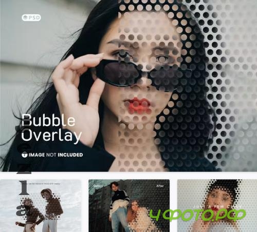 Bubble Wrap Overlay Photo Effect - J7FEUCC