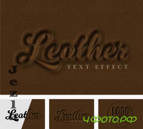 Embossed Leather Texture Effect - 4YQUB76