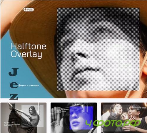 Halftone Overlay Photo Effect - X5DQDP3