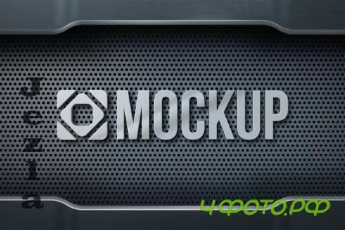 Metal Logo Mockup - VBUU47X