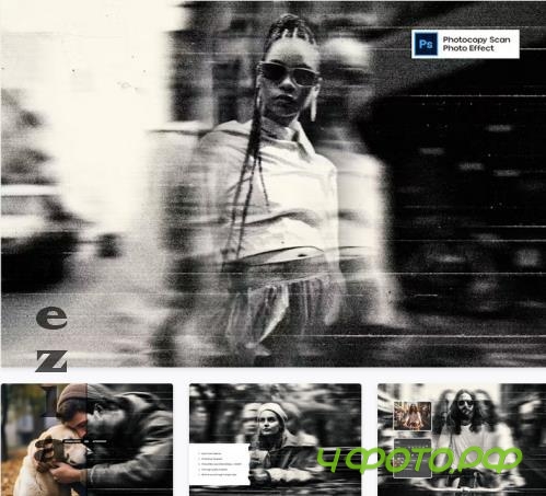 Photocopy Scan Photo Effect - VDC8JDA