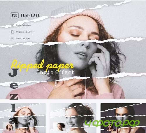 Ripped Paper Effect - X4KLYXR Ripped Paper Effect - X4KLYXR