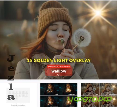 Golden light flare photo overlay, sun lens flares - YD3YTZS